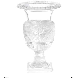Beautiful Lalique Vase; Art Deco; French Crystal circa 1990